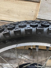 Load image into Gallery viewer, 1980 Yamaha XT500 XT 500 Front Wheel Tire Rim Hub Assembly  1E6-25111-00-98
