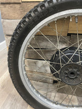Load image into Gallery viewer, 1980 Yamaha XT500 XT 500 Front Wheel Tire Rim Hub Assembly  1E6-25111-00-98

