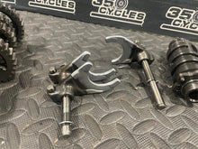 Load image into Gallery viewer, 1980 Yamaha XT500 XT 500 Transmission Tranny Gear Fork Set Primary Counter Shaft

